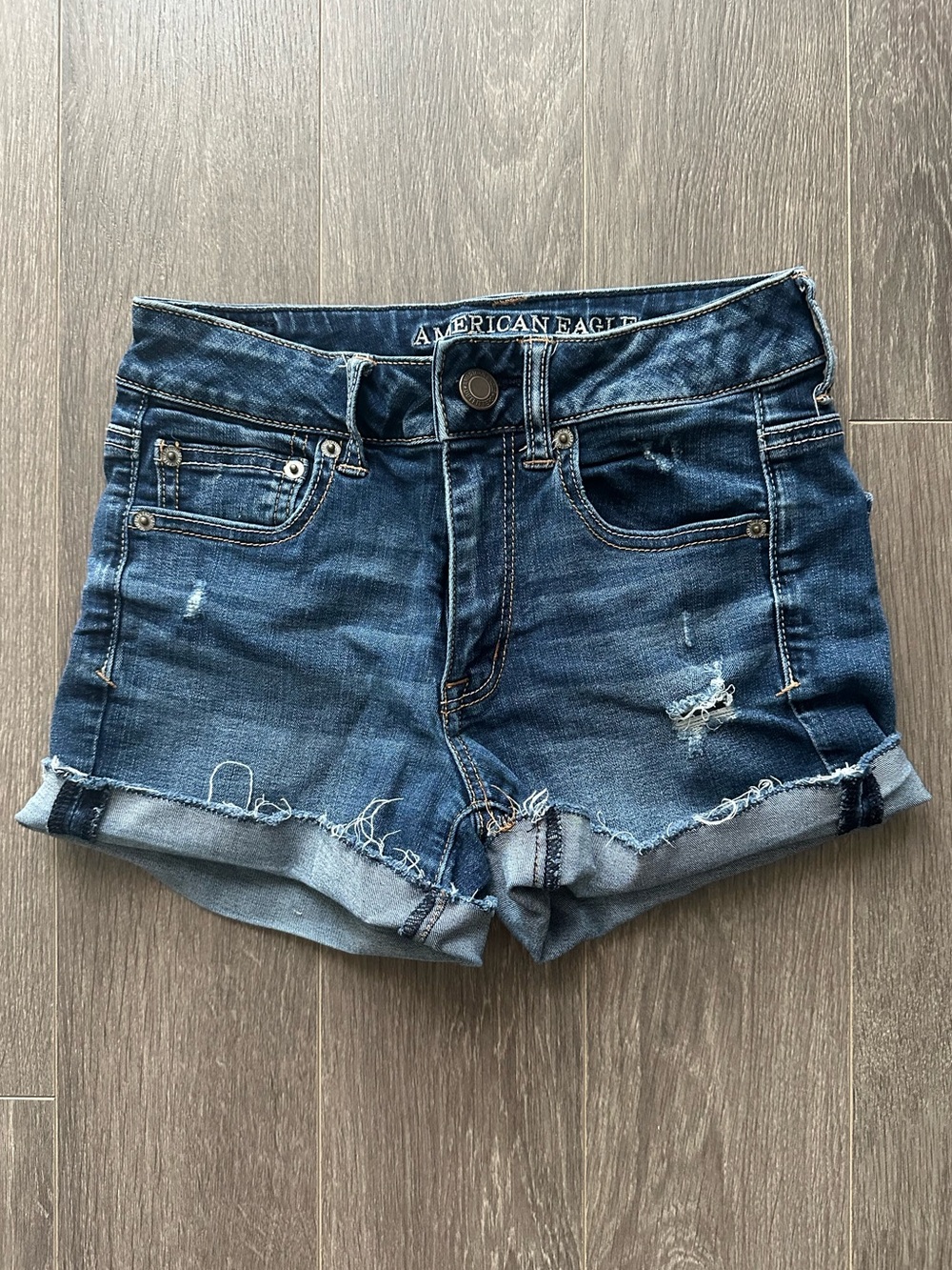 American Eagle Outfitters High Waisted Denim Cutoff Shorts